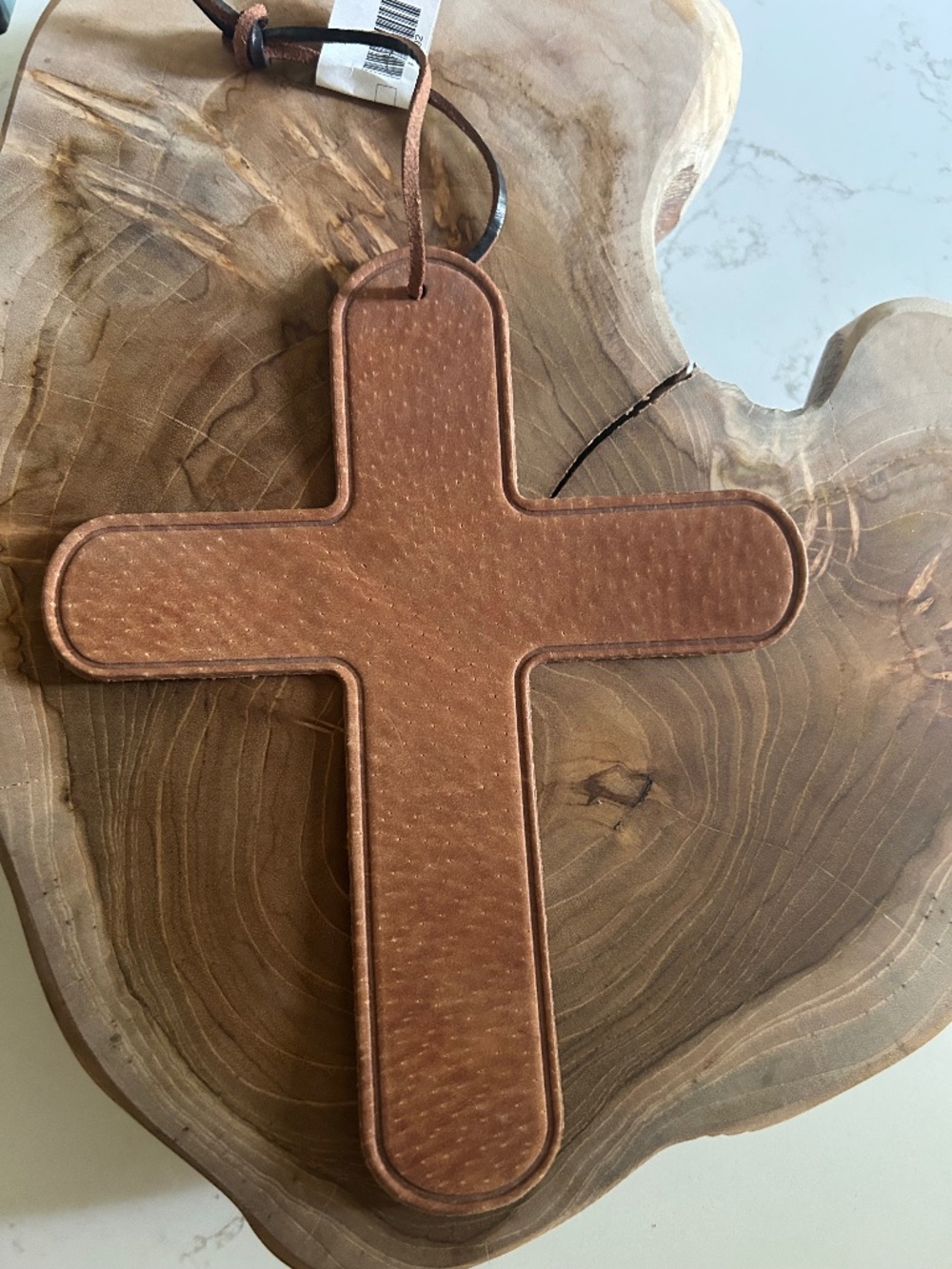 Large leather cross
